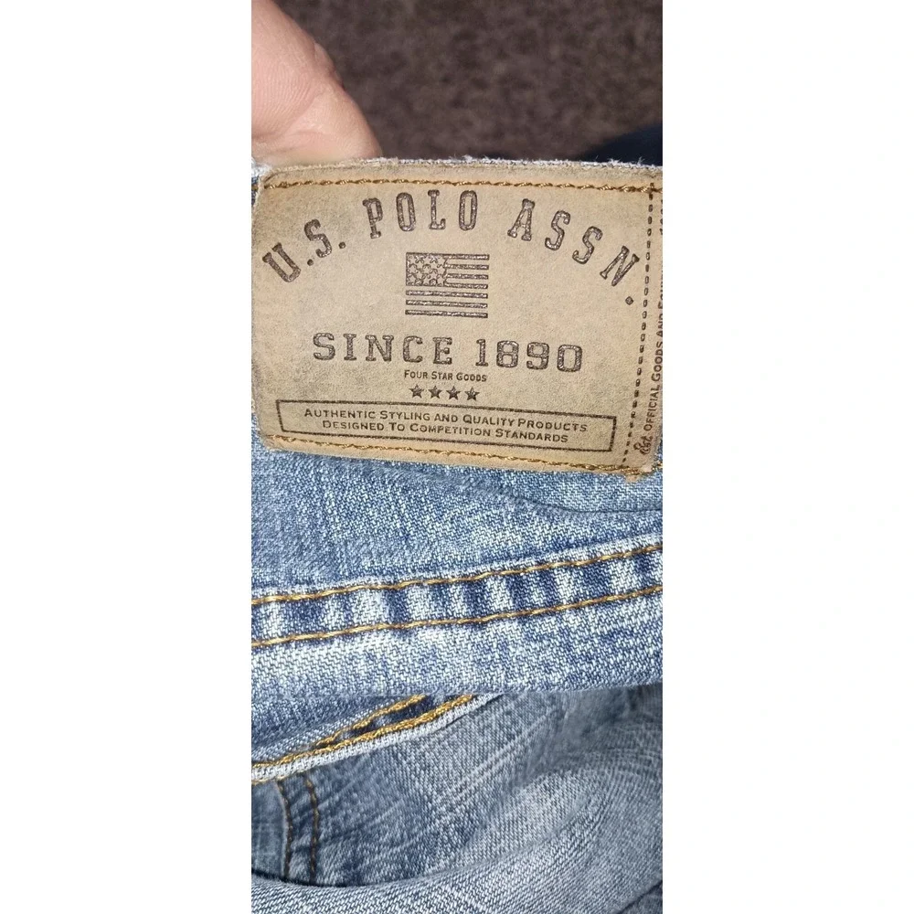 Vintage US Polo Assn Jeans Mens 36x32 Blue Denim Straight Leg 90s Y2K